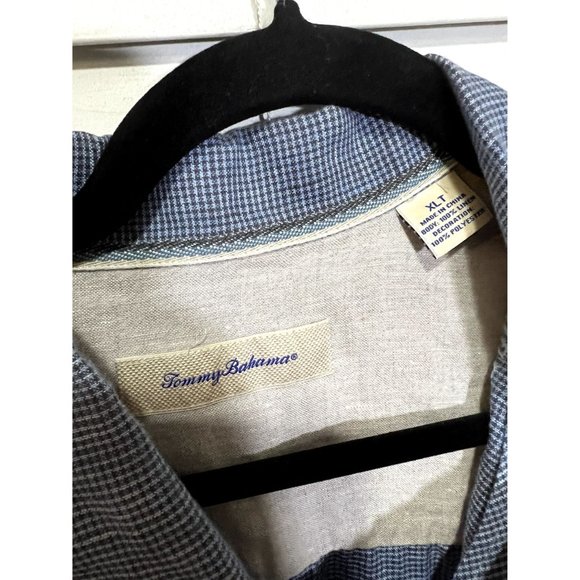 Tommy Bahama 100% Linen Embroidered Short Sleeve Button Up Shirt - Size XLT - Picture 4 of 4